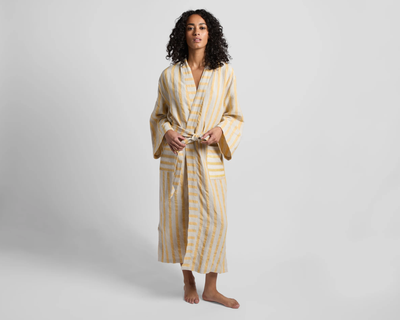 Linen Stripe Robe