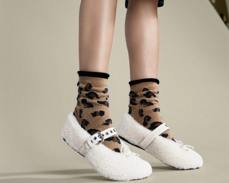 Cheetah Cashmere Crew