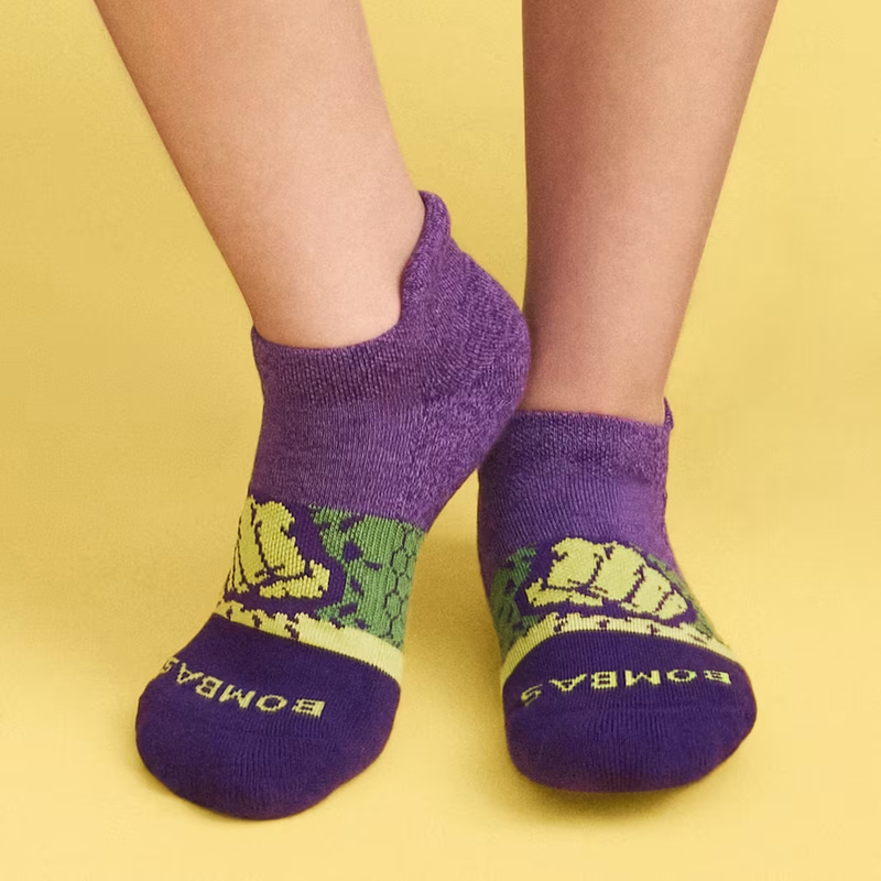 Marvel x Bombas Youth Ankle Sock 4-Pack Gift Box