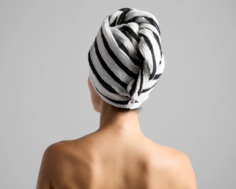 Organic Resort Stripe Hair Wrap