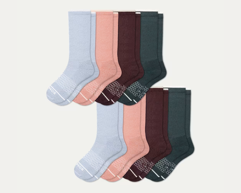 Women's Merino Wool Blend Calf Sock 8-Pack