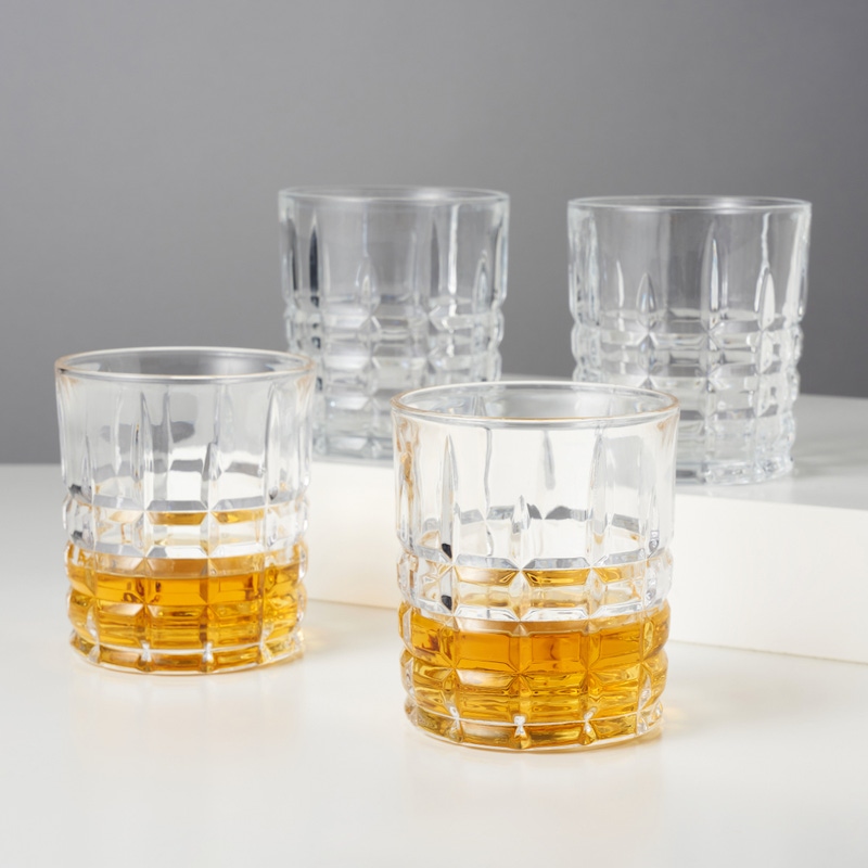 Highland Crystal Tumblers, Set of 4