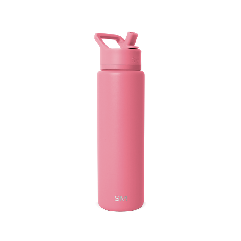 Summit Solid Water Bottle with Straw Lid, 30oz