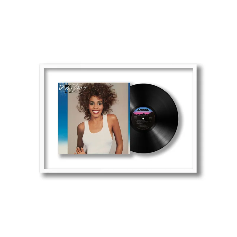 Shadowbox Framed Vinyl Album, White