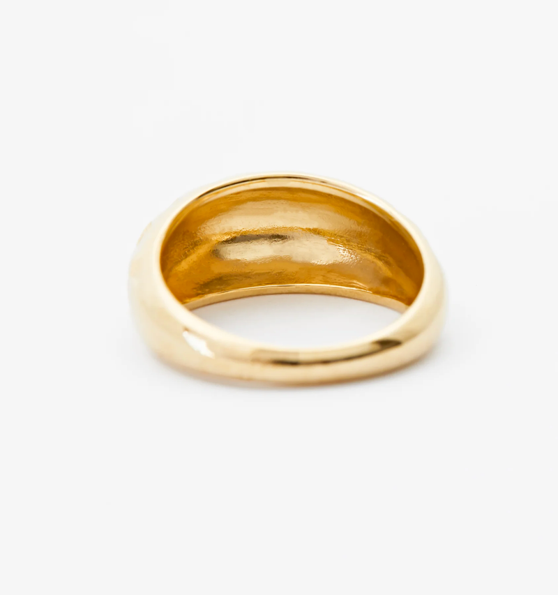 Black and White Checker Ring, Single
