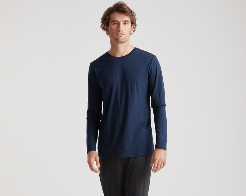 100% Merino Wool All-Season Long Sleeve Base Layer Tee
