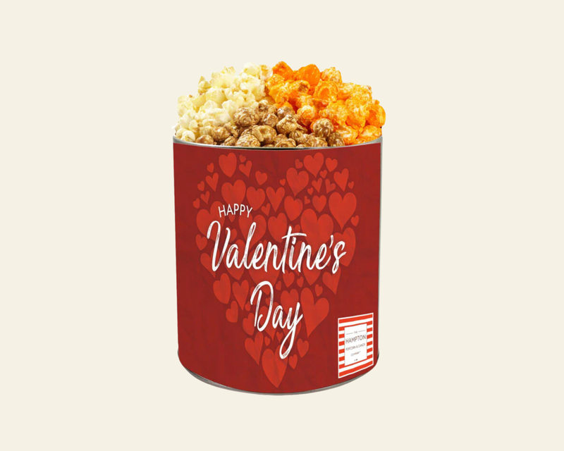 3 Flavor Hampton Classic Popcorn Tin, 1 Gallon