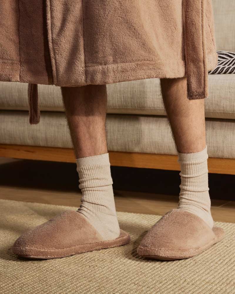 Classic Plush Slippers, Adobe