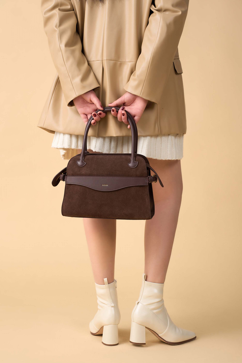 Mini Coast Leather Portfolio Satchel