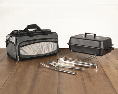 NCAA Portable Charcoal Grill & Cooler Tote