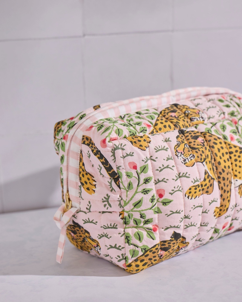Quilted Pouch in Bagheera
