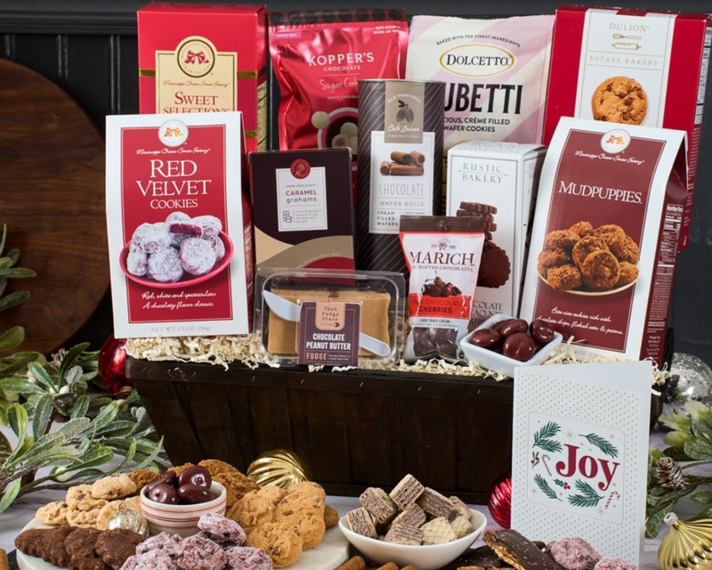 Deluxe Christmas Chocolates Gift Basket