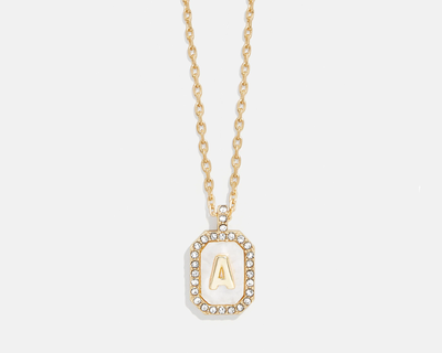 Gold & Mother of Pearl Initial Necklace