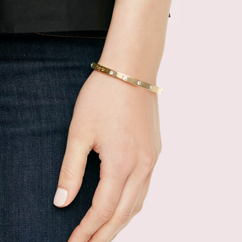 Set in Stone Hinged Bangle Bracelet
