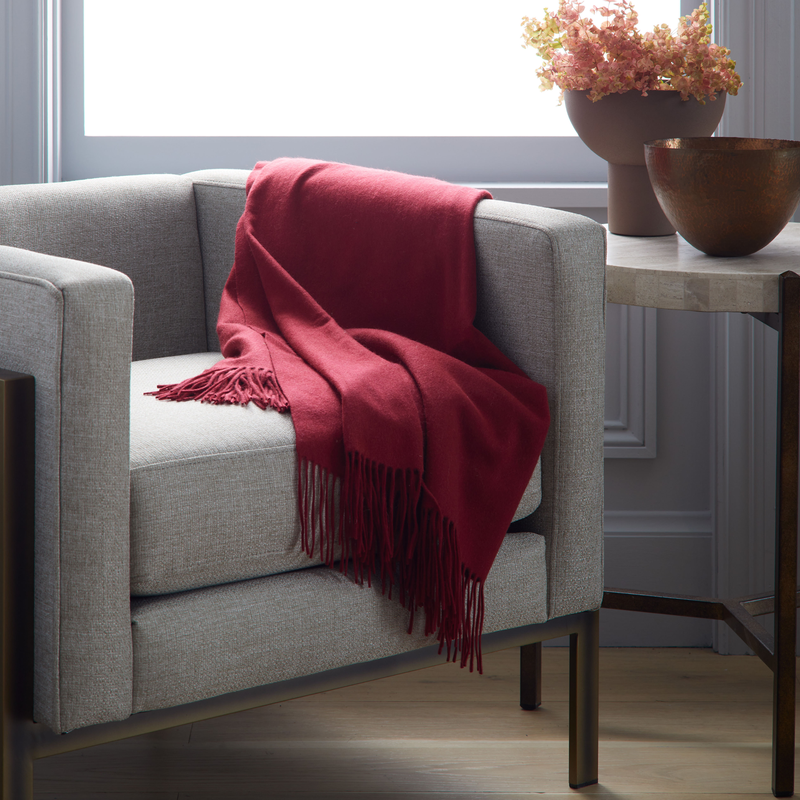 Branded Mongolian Cashmere Throw