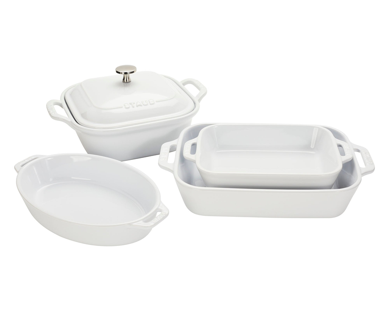 Ceramic Stoneware 5-Piece Mixed Baking Dish Set