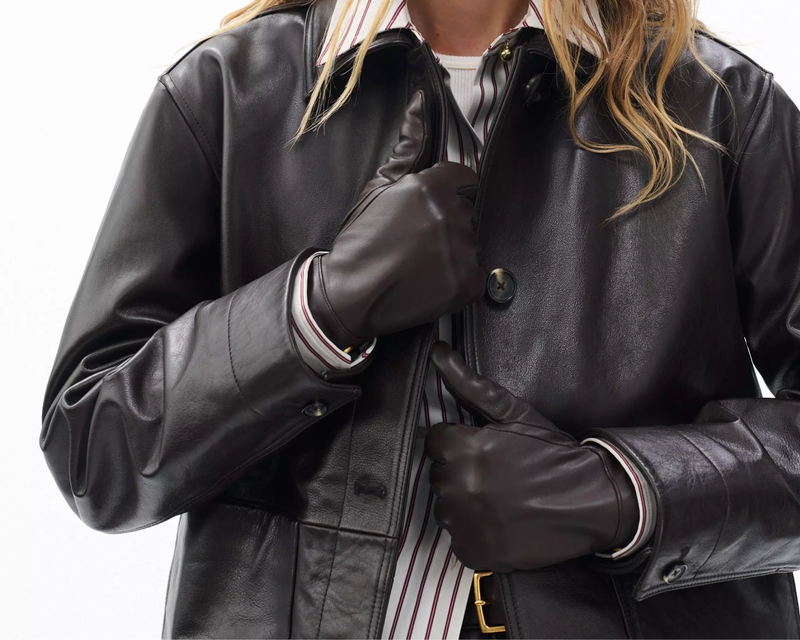 Joni Cashmere-Lined Leather Gloves