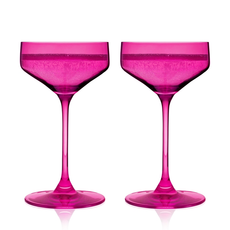 Reserve Nouveau Crystal Coupe Glasses, Set of 2