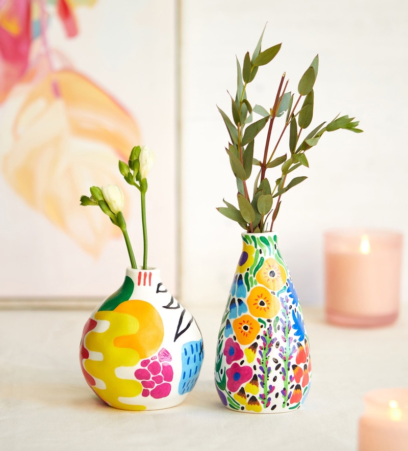 Paint-A-Vase with Paint Pens