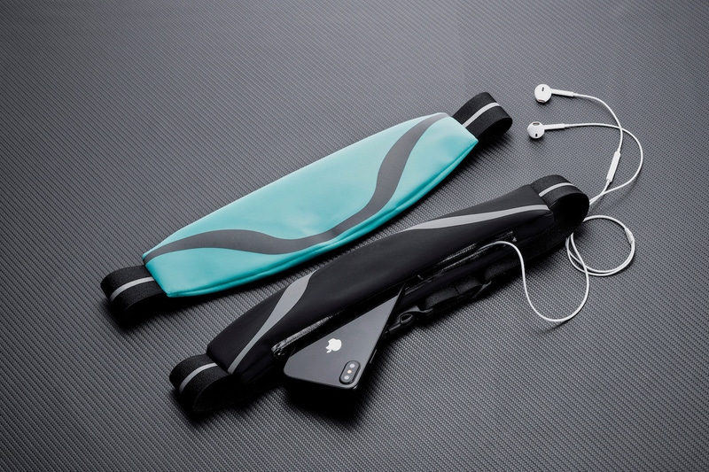 Water-Resistant Sport Running Belt with Reflective Strip
