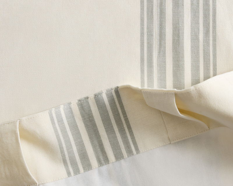 Coastal Stripe Linen Cotton Curtain