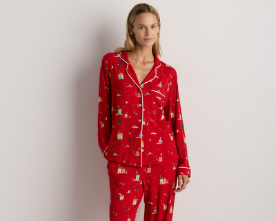 Bamboo Jersey Long Sleeve Pajama Set