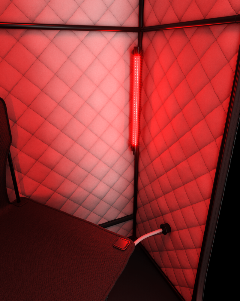 SaunaBox® SmartSteam Pro With Red-Light Therapy