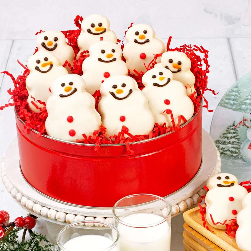 Snowman Cookie Tin