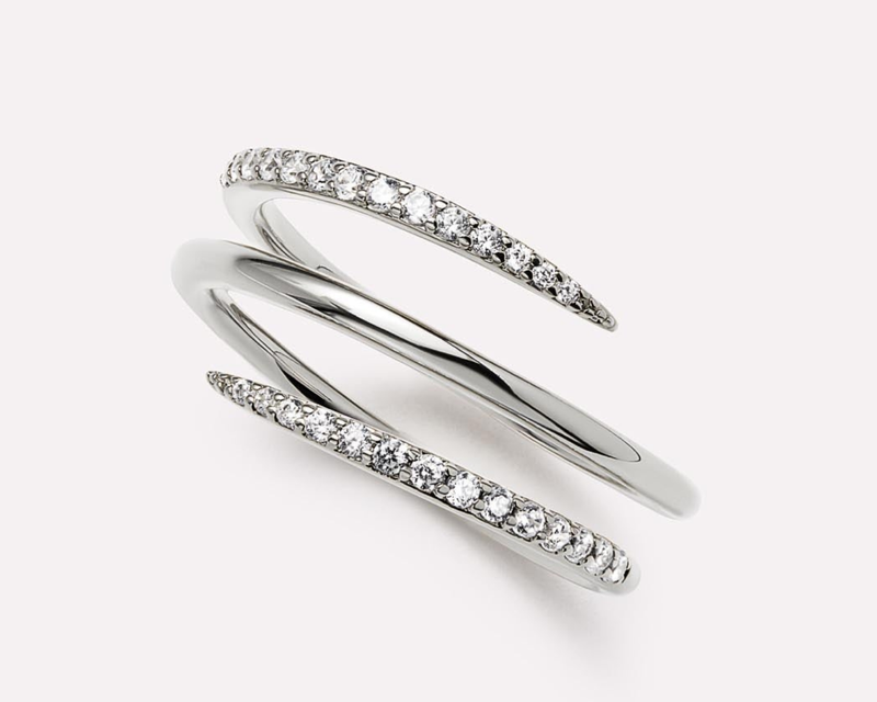 Oren Triple Silver Claw Ring