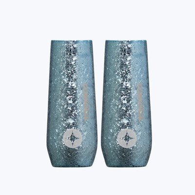 Branded Stemless Flute Set