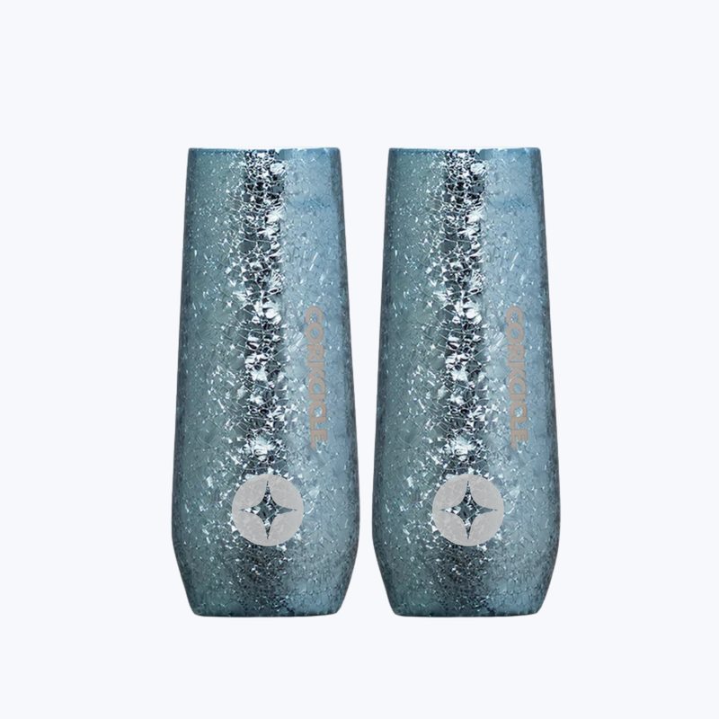 Branded Stemless Flute Set