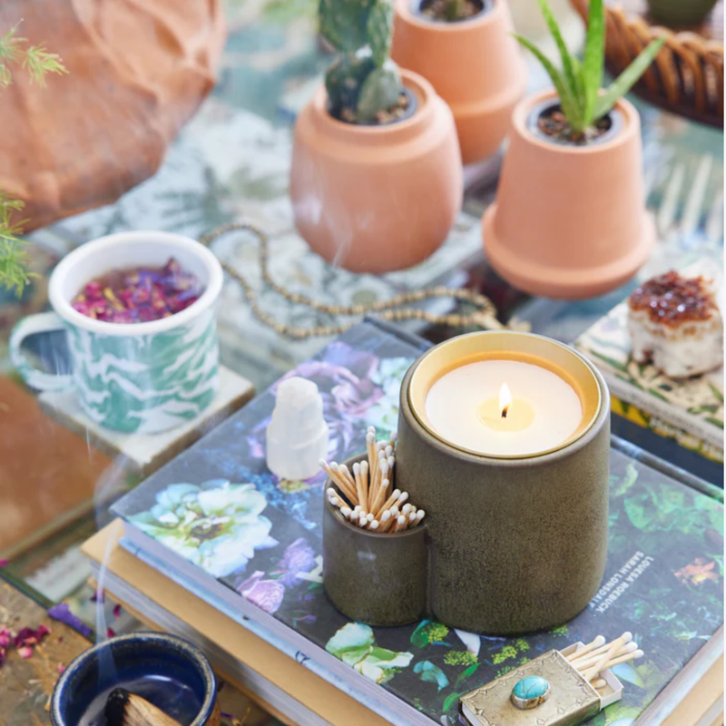 Branded Ember Earth Candle + Planter