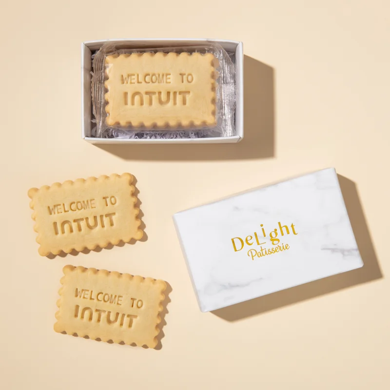 Branded Custom Stamped Cookies 16 Box