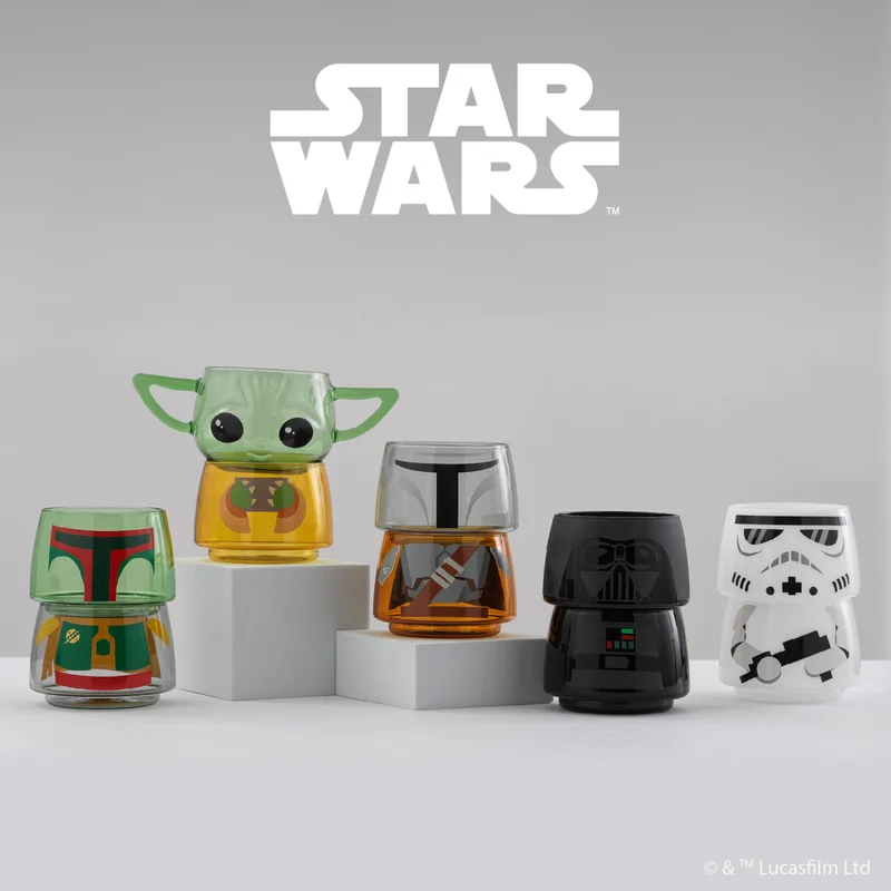 Star Wars™ Stackable Character Glasses, Set of 2