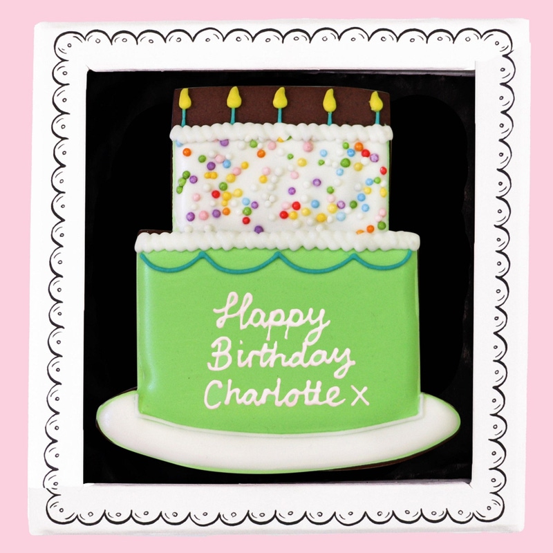 Birthday Cake Letterbox Biscuit