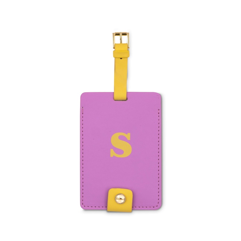 Just Mine Initial Luggage Tag