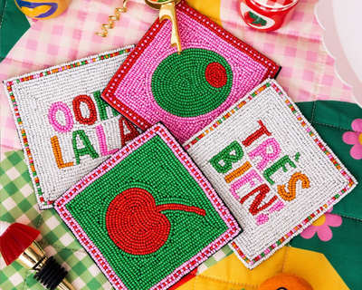 Beaded Coaster Set
