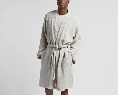 Cloud Cotton Robe, Bone