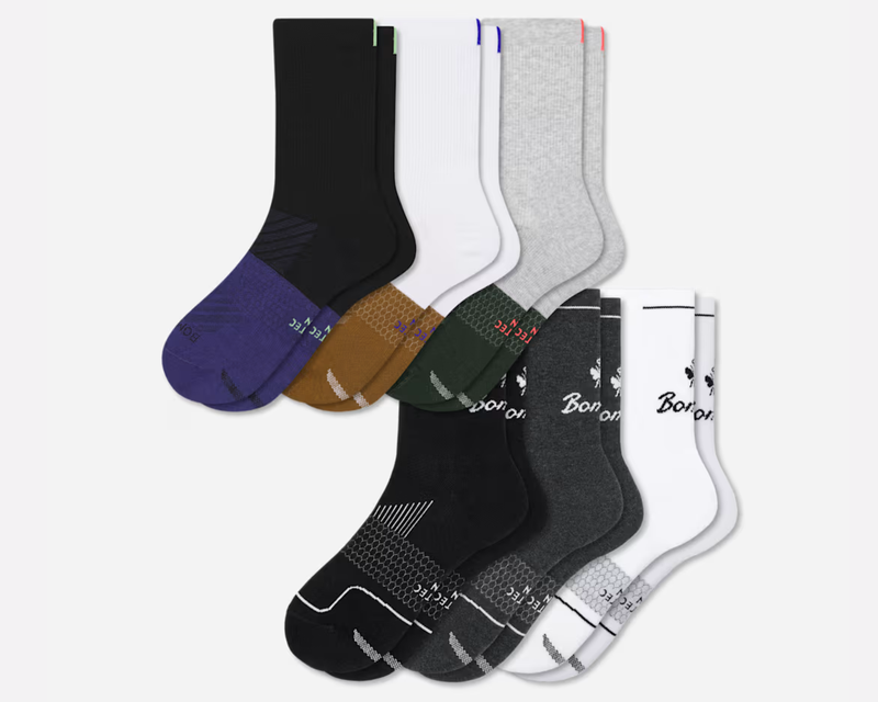 Men's Running Half Calf Sock 6-Pack
