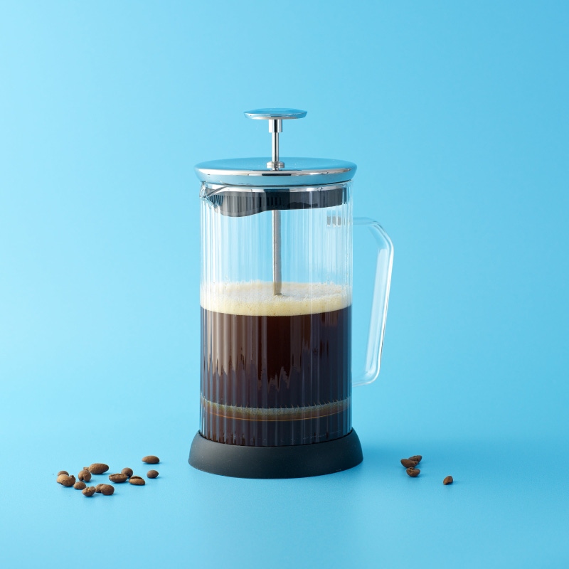 Fluted Glass French Press