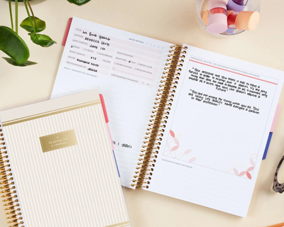 A5 Book Lovers Reading Log and Journal
