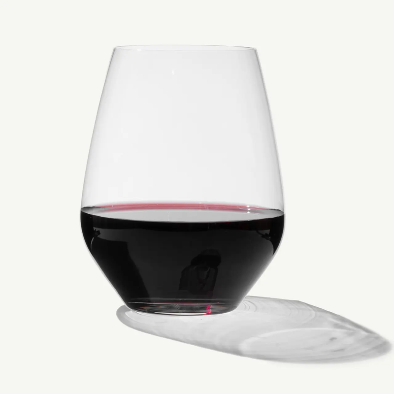 Stemless Crystal Wine Glasses, Set of 8