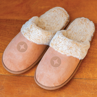 Branded Fur Lined Slippers