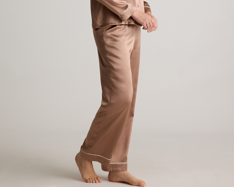 100% Washable Silk Satin Pajama Pant