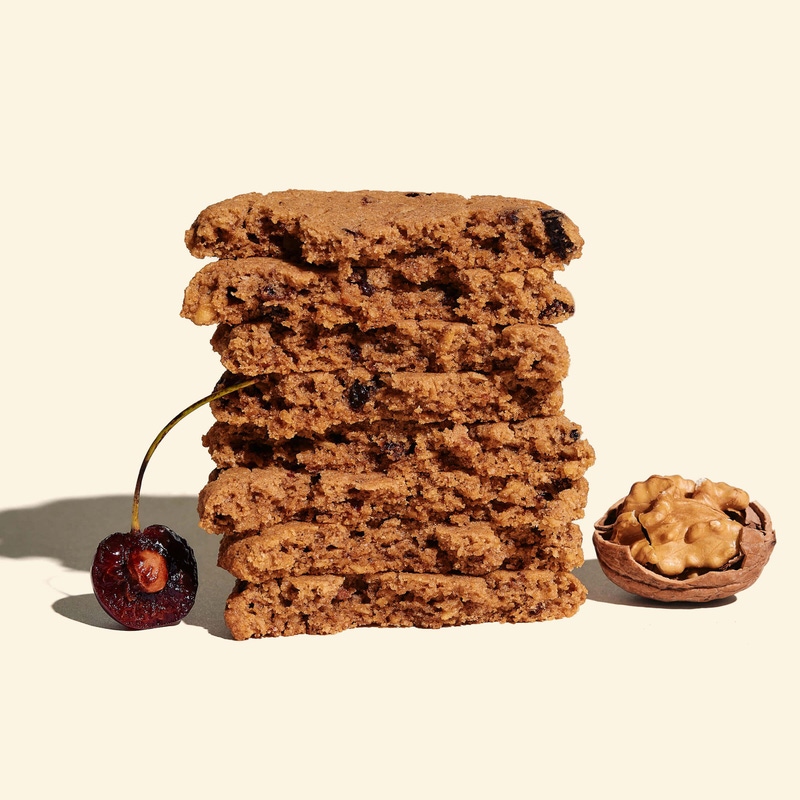 Oatmeal Walnut Gluten-Free and Vegan Cherry Lactation Cookies, 56 Pack