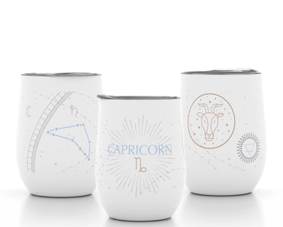 12oz Zodiac Insulated Wine Tumbler