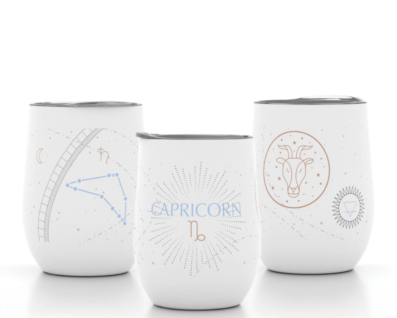12oz Zodiac Insulated Wine Tumbler