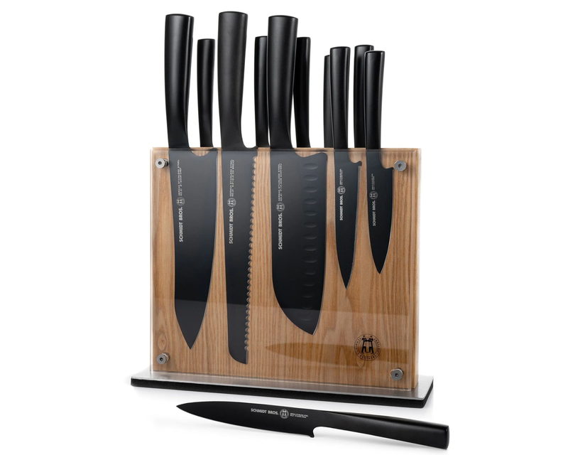 Jet Black 12-Piece Knife Block Set