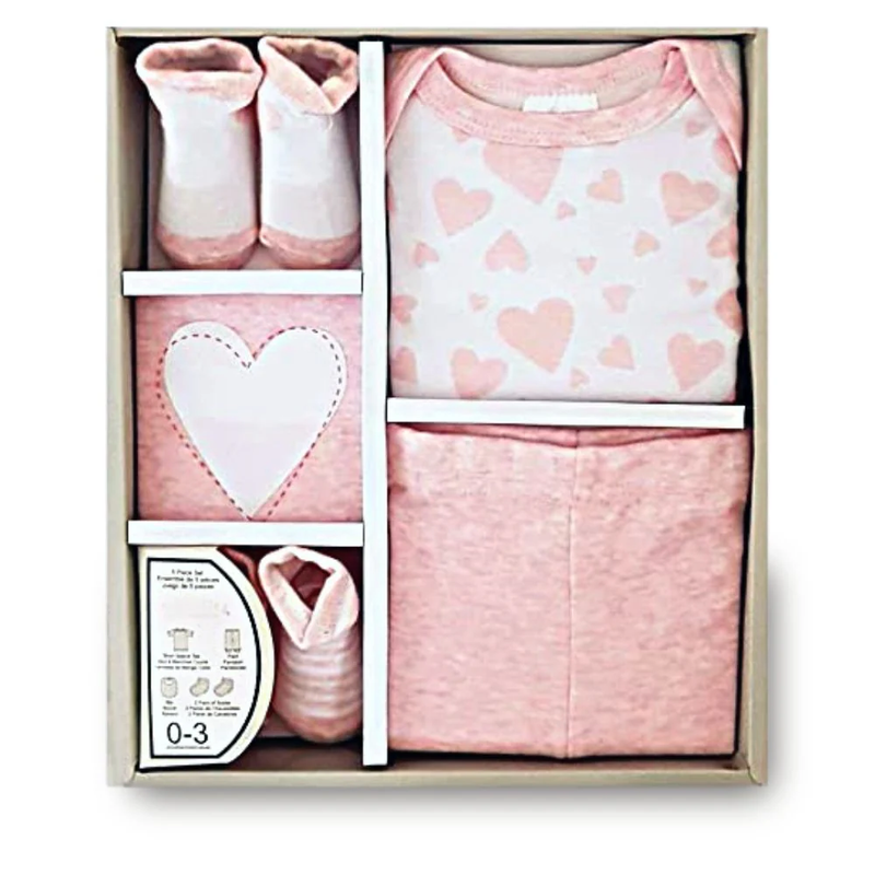 Newborn Baby 5 Piece Gift Set