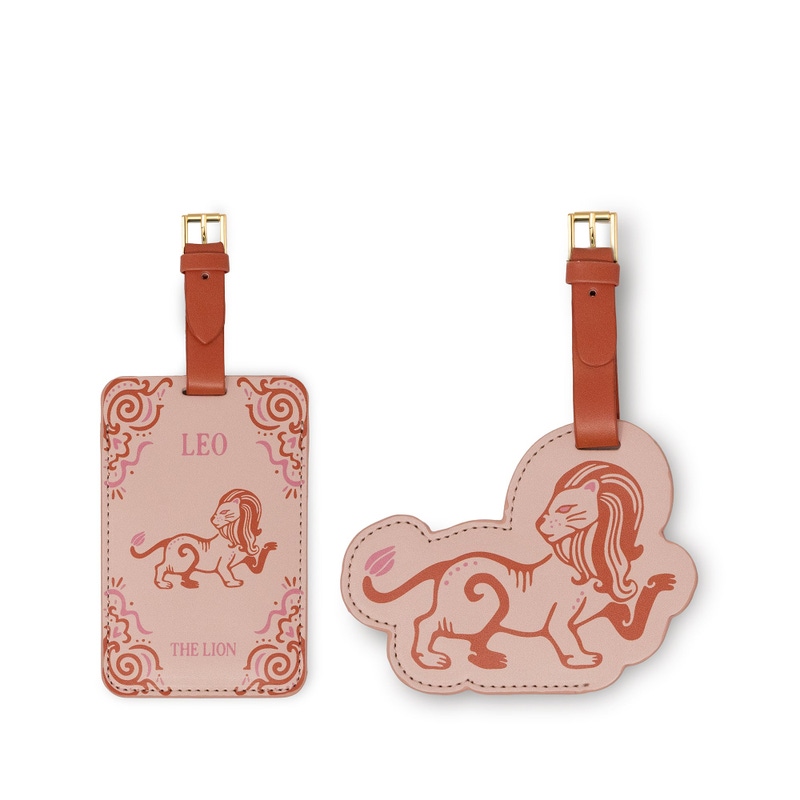 Leatherette Luggage Tag Set of 2